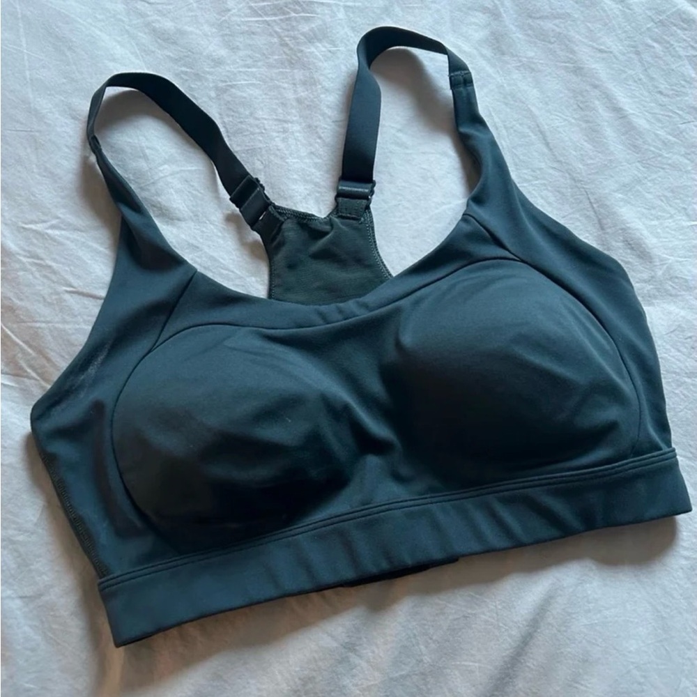 Forest Green Racerback Sports Bra Gymshark